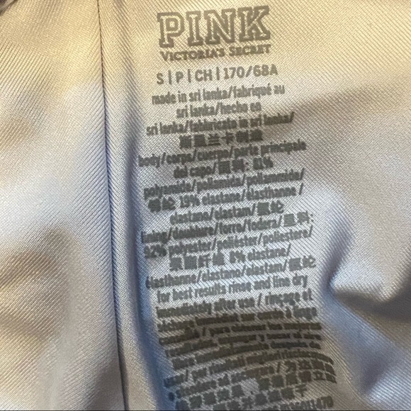 VS Pink V-Wire Push-up Bikini Top Size XS Bottom Suze Sm - Picture 3 of 4